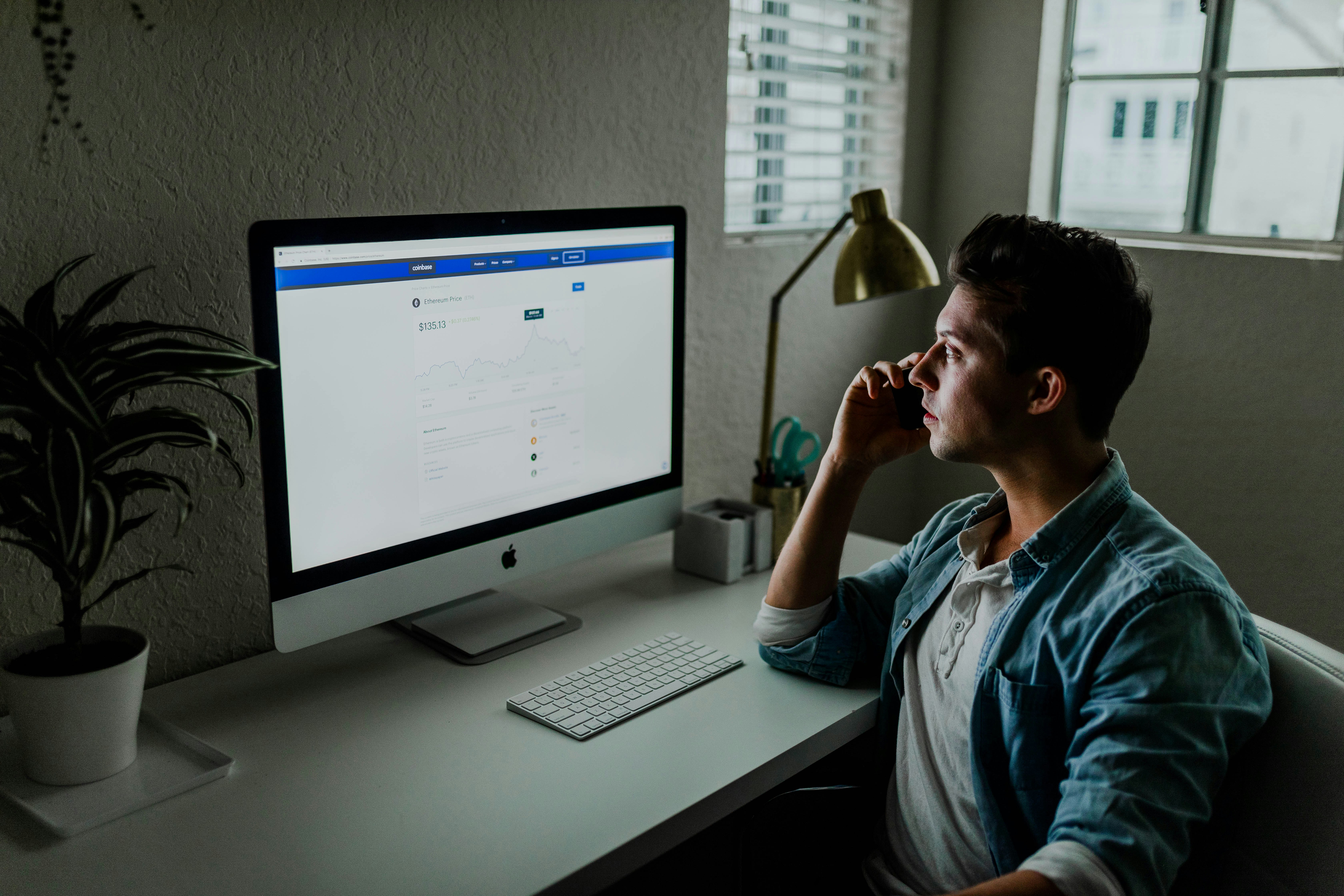 man with computer